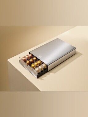 Nespresso Silver Capsule Drawer Coffee Pod Organizer